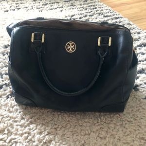 Robinson Middy Black Saffiano Leather Satchel